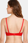 Rosaline Padded Wired Medium Coverage T-Shirt Bra - Equestrain Red — thumbnail 2